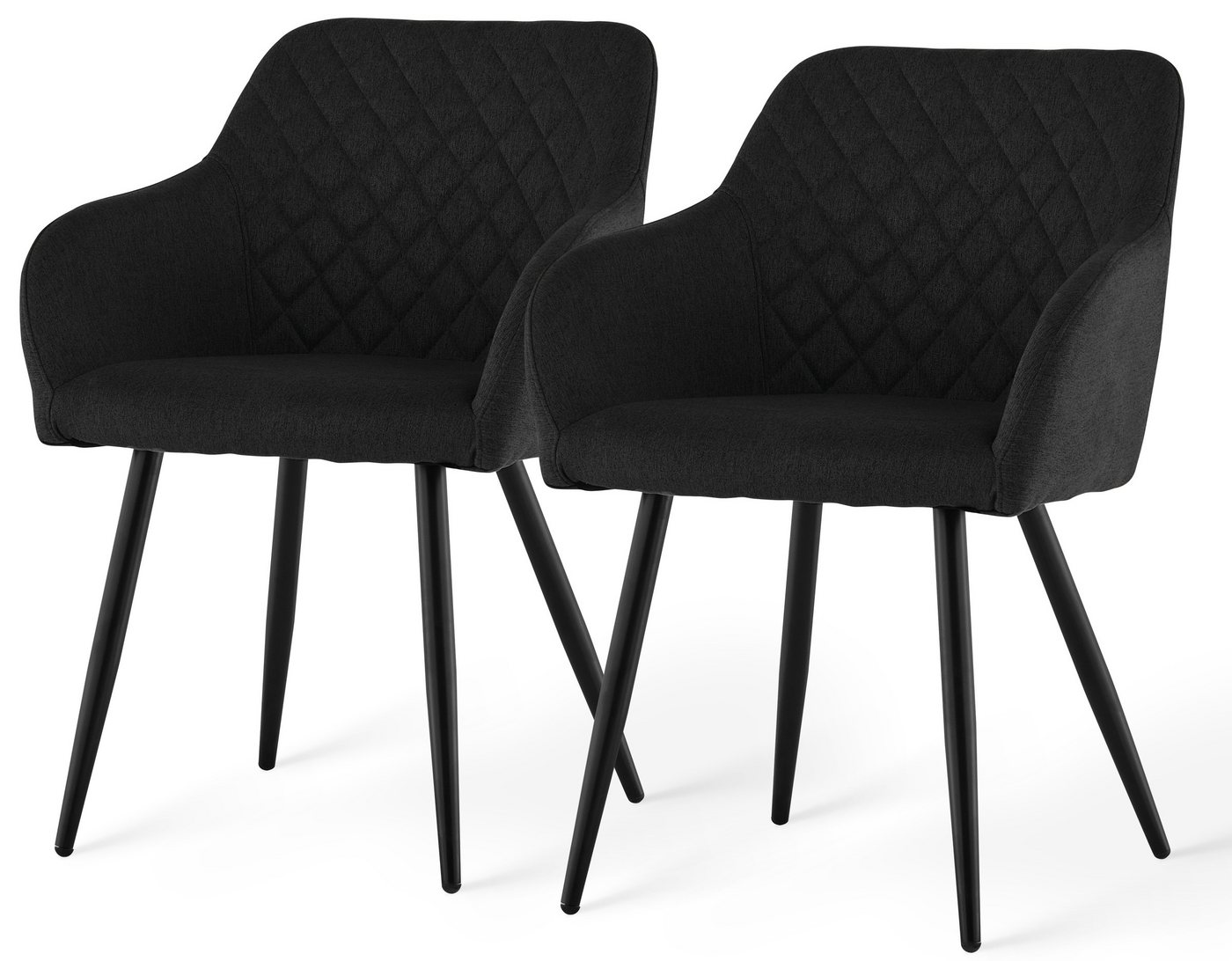 Ofcasa Esszimmerstuhl Freizeit-Lounge-Stuhl (2er Set), Küchenstuhl,Polstersessel aus Leinenstoff von Ofcasa