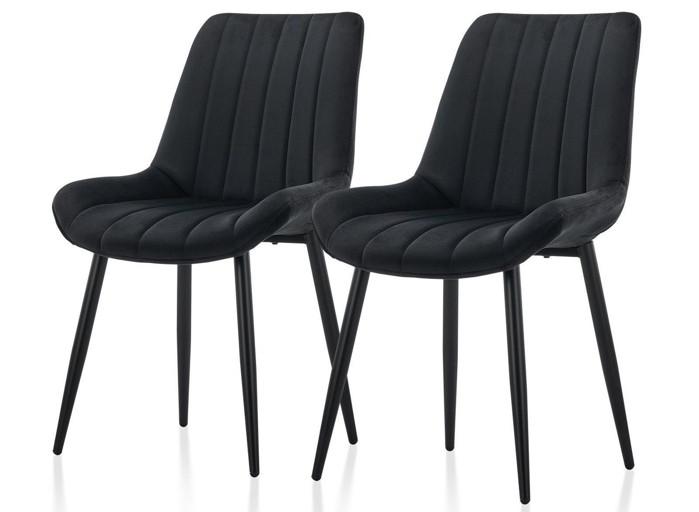 Ofcasa Esszimmerstuhl Küchenstühle (2er Set), Samt gepolsterter Stühle mit Metallbeinen von Ofcasa