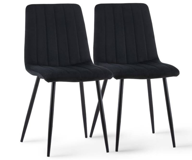 Ofcasa Esszimmerstuhl Küchestuhl (2er Set), Samtstuhl mit gepolstertem Sitz von Ofcasa