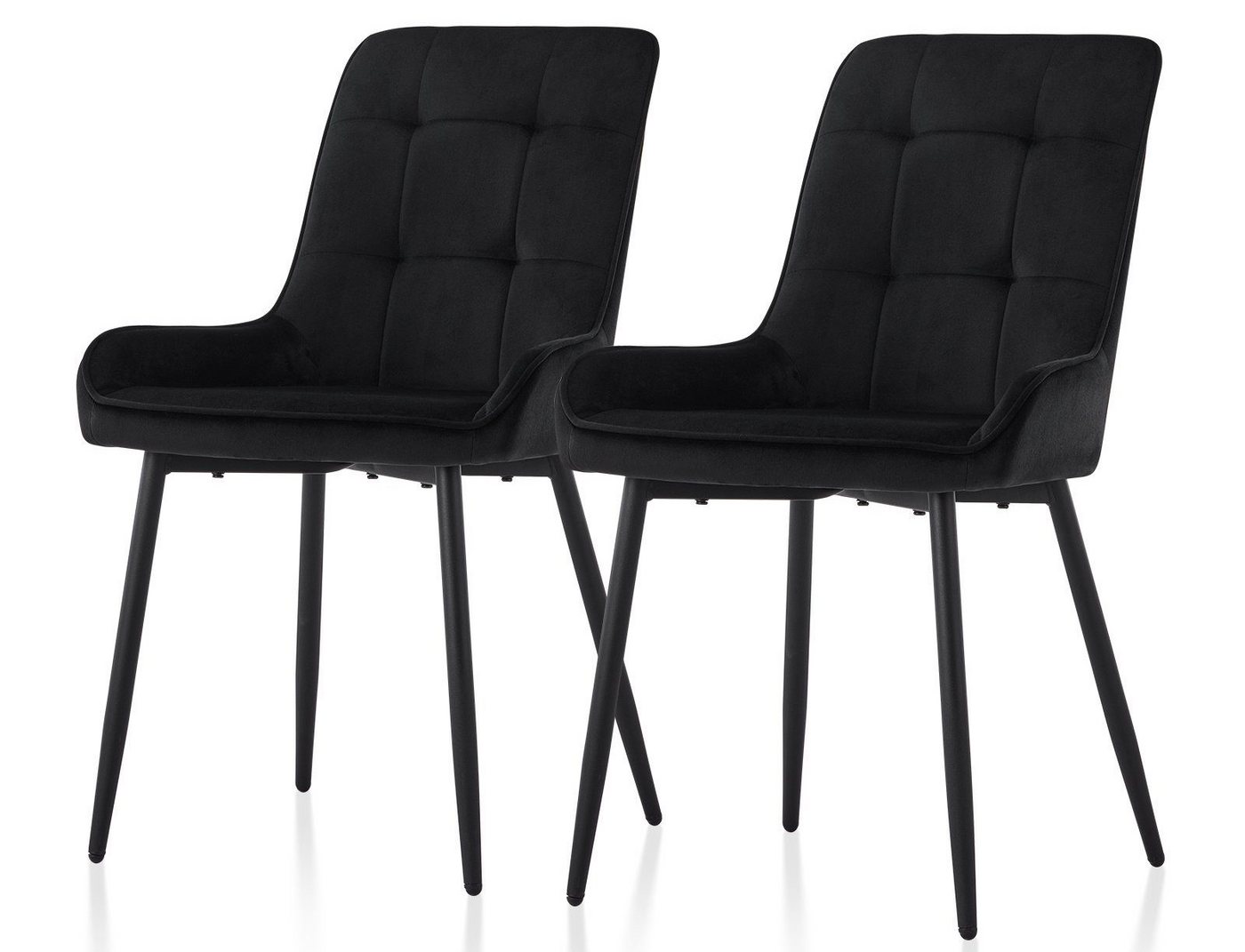 Ofcasa Esszimmerstuhl Polsterstuhl (2er Set), Samt Akzentstuhl mit Rückenlehne von Ofcasa