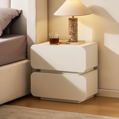 CLIPOP Nachttisch Nachtschrank mit 2 Schubladen, Beistelltisch, Kommode Nachtschrank für Schlafzimmer Wohnzimmer Weiß 50x35x46cm CLIPOP Nachttisch Nachtschrank mit 2 Schubladen, Beistelltisch, Kommode Nachtschrank für Schlafzimmer Wohnzimmer Weiß 50x35x46cm von CLIPOP