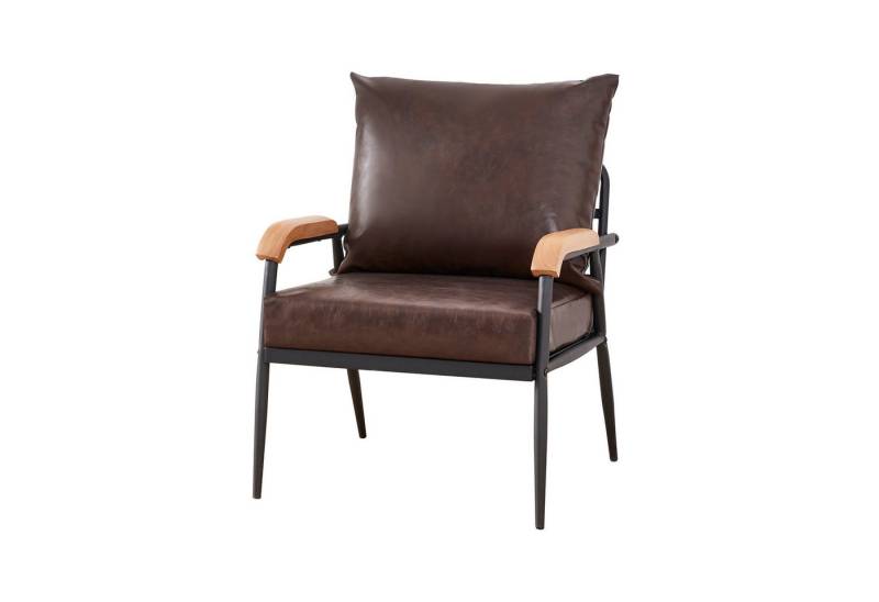 Ofcasa Relaxsessel Einzelsofa (1er Set), mit Relaxfunktion, Kunstleder Couch mit Metallbeine, 61x60x83cm von Ofcasa