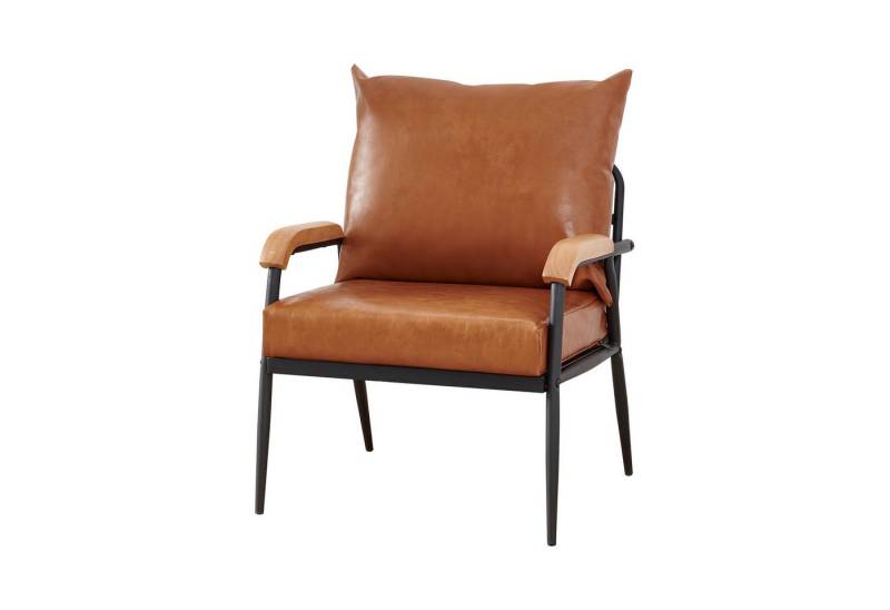Ofcasa Relaxsessel Einzelsofa (1er Set), mit Relaxfunktion, Kunstleder Couch mit Metallbeine, 61x60x83cm von Ofcasa