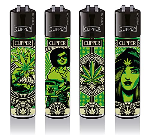 Clipper® Feuerzeuge - Grass Art #2-4er Set von Mcties