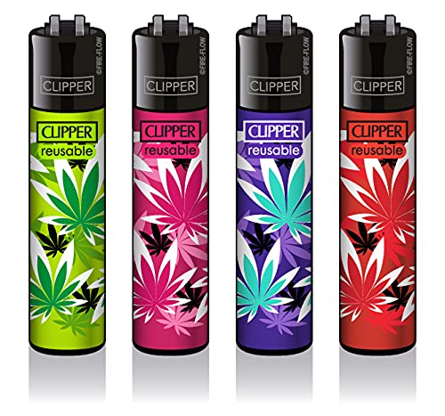 Clipper® Feuerzeuge - Leaves #35 - 4er Set von CLIPPER / FIRE-FLOW