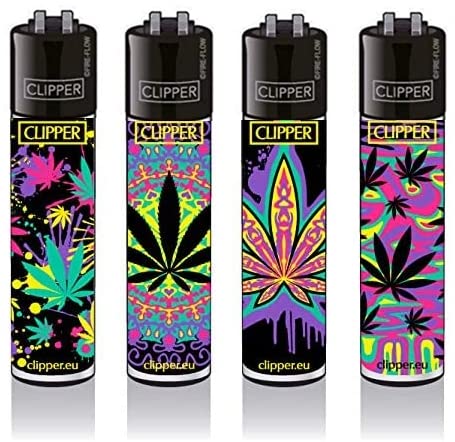 Clipper® Feuerzeuge - Neon Leaves #2-4er Set von CLIPPER / FIRE-FLOW