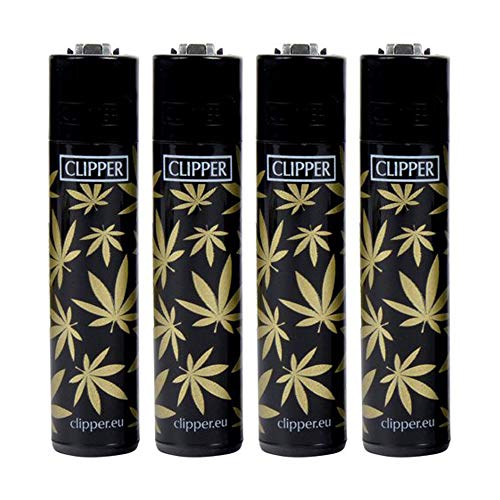 Clipper Golden Leaves Schwarz-Gold Limited Edition Limitierte Feuerzeuge Normalflamme Soft Flamme inkl. 1x Turbo Feuerzeug (4) von CLIPPER / SEPILO