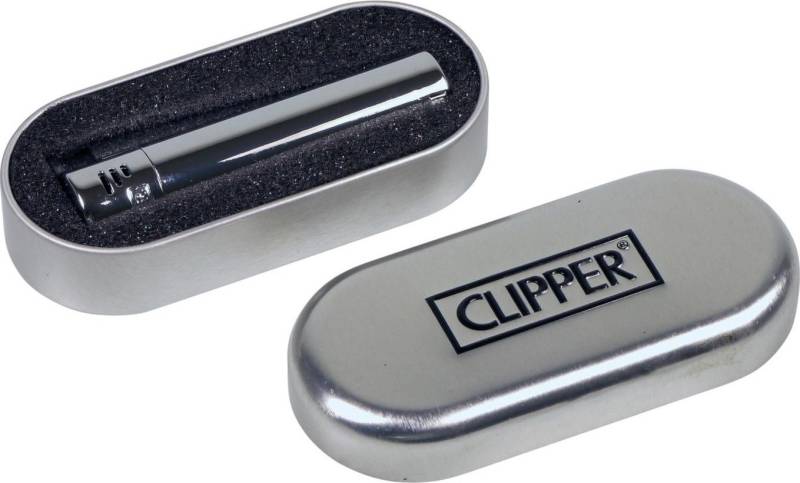 CLIPPER Feuerzeug Metall Jet Flamme Feuerzeug Inkl. Geschenkbox - das Original -, aus Metall von CLIPPER