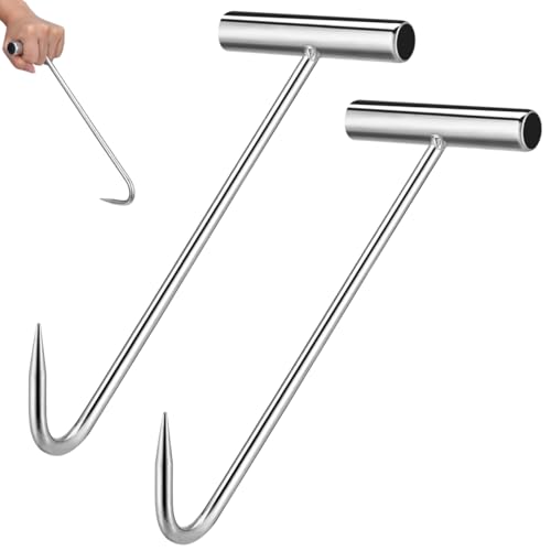 2 StüCk Kanaldeckelheber - Robuste Handhaken Aus Eisen 29Cm Lifting Tool FüR MüHeloses ÖFfnen Von Schachtdeckeln Und Untergrundabdeckungen von CLISPEED