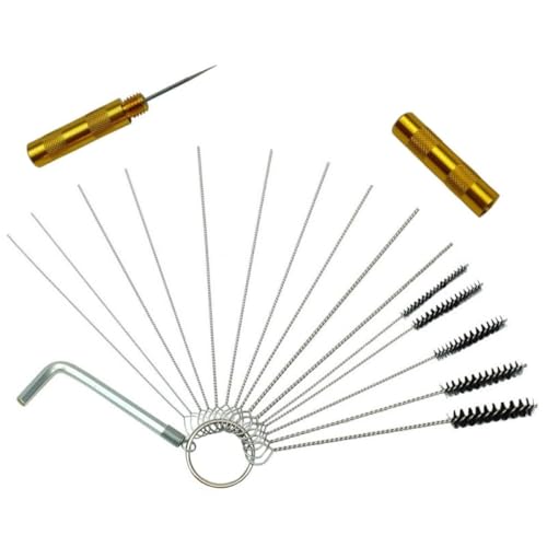 CLISPEED 1 Satz Reinigungsbürsten für Sprühgeräte Airbrush Cleaner Kit mit Werkzeug und Reinigungsnadel für Autos Motorräder und Boote CLISPEED 1 Satz Reinigungsbürsten für Sprühgeräte Airbrush Cleaner Kit mit Werkzeug und Reinigungsnadel für Autos Motorräder und Boote von CLISPEED