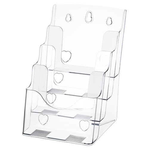 CLISPEED 1 Stück Acryl Prospektständer Fach Transparent Leichter Magazine Halter für Schreibtisch Organisieren von Dokumenten und Broschüren Praktisch und Modern CLISPEED 1 Stück Acryl Prospektständer Fach Transparent Leichter Magazine Halter für Schreibtisch Organisieren von Dokumenten und Broschüren Praktisch und Modern von CLISPEED