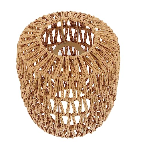 CLISPEED 1 Stück Hängelampe Rattan Lampenschirm Dekorativer Handgewebter Kronleuchter für Vintage und Moderne Wohnstile für Zuhause Bars und Restaurants CLISPEED 1 Stück Hängelampe Rattan Lampenschirm Dekorativer Handgewebter Kronleuchter für Vintage und Moderne Wohnstile für Zuhause Bars und Restaurants von CLISPEED