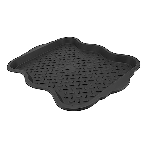 CLISPEED 1 Stück Schuhablage Schuhschale Schuhspeicher Tablettmatte Mehrzweck-Tablett Tierfutter-Tablett Schuhaufbewahrungstisch Stiefelablage vergossene Padplatte pp Black von CLISPEED