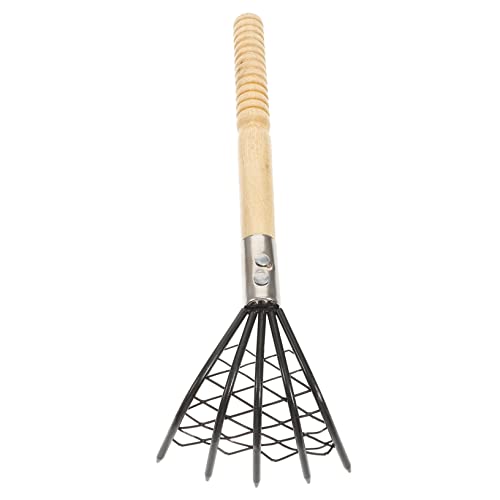 CLISPEED 1 Stück Strandrechen mit Holzgriff Muscheln Austern und Meeresfrüchte Ausgraben Robustes Langlebiges Gartenwerkzeug für Strand CLISPEED 1 Stück Strandrechen mit Holzgriff Muscheln Austern und Meeresfrüchte Ausgraben Robustes Langlebiges Gartenwerkzeug für Strand von CLISPEED