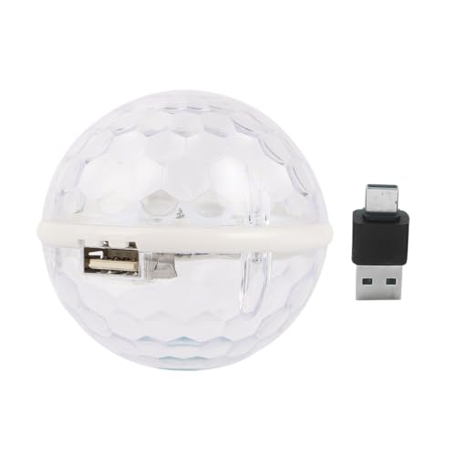CLISPEED 1 Stück USB Disco Light LED Stage Ball Farbwechselnde Stroboskoplampe für Partys Hochzeiten und Dj Events Tragbares Kompaktes Design Einfach zu Bedienen mit Beeindruckendem von CLISPEED