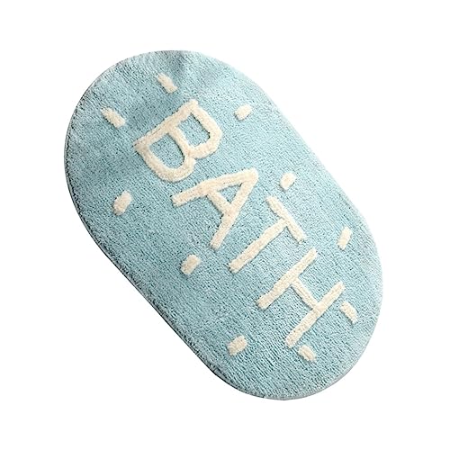CLISPEED 1 Stück rutschfeste Badematte Hochabsorbierende Badezimmermatte Blau für Bad Schlafzimmer und Eingangsbereich Waschbar und Pflegeleicht für und Design CLISPEED 1 Stück rutschfeste Badematte Hochabsorbierende Badezimmermatte Blau für Bad Schlafzimmer und Eingangsbereich Waschbar und Pflegeleicht für und Design von CLISPEED
