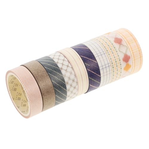 CLISPEED 10 Rollen Washi Tape Set Geometrisches Design Klebeband Dekoratives Scrapbooking Klebestreifen DIY Tagebuch Geschenkverpackung Handbook Decors Zubehör CLISPEED 10 Rollen Washi Tape Set Geometrisches Design Klebeband Dekoratives Scrapbooking Klebestreifen DIY Tagebuch Geschenkverpackung Handbook Decors Zubehör von CLISPEED