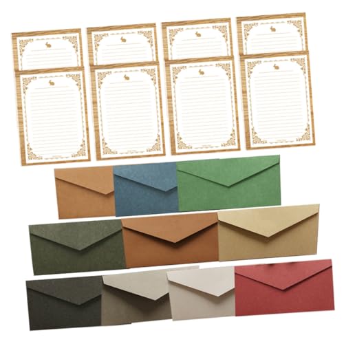 CLISPEED 10 Sätze Bunte Einladungskarten Umschläge mit Linierten Schreibpapier Praktische Briefumschläge für Hochzeit Geburtstag Party und Festlichkeiten Vielseitige Briefumschlag CLISPEED 10 Sätze Bunte Einladungskarten Umschläge mit Linierten Schreibpapier Praktische Briefumschläge für Hochzeit Geburtstag Party und Festlichkeiten Vielseitige Briefumschlag von CLISPEED