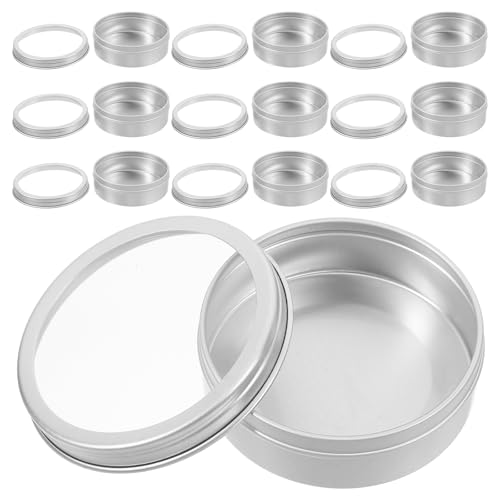 CLISPEED 10 Stk Alu-Box Zuckerdose kleine Dosen mit klarem Fenster leere Blechdose runde Dosen mit Klappdeckel Silberne Aluminiumdose Platzsparende Dose Kaffeedosen runde Metalldosen Silver CLISPEED 10 Stk Alu-Box Zuckerdose kleine Dosen mit klarem Fenster leere Blechdose runde Dosen mit Klappdeckel Silberne Aluminiumdose Platzsparende Dose Kaffeedosen runde Metalldosen Silver von CLISPEED