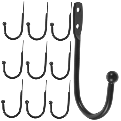 CLISPEED 10 Stk Teiliges Metall Wandhaken für Gardinen und Mäntel Dekorative Rostfreie Gardinenhalter mit Schrauben Einfache Montage Stabile Platzsparende Wandbefestigung für Zuhause CLISPEED 10 Stk Teiliges Metall Wandhaken für Gardinen und Mäntel Dekorative Rostfreie Gardinenhalter mit Schrauben Einfache Montage Stabile Platzsparende Wandbefestigung für Zuhause von CLISPEED