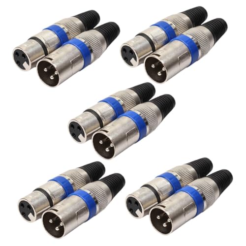 CLISPEED 10 Stück Kompakte Audio Verbindung für Mikrofon Kabel Hohe Signalstabilität für Mobile Anwendungen und Professionelle Audioübertragung CLISPEED 10 Stück Kompakte Audio Verbindung für Mikrofon Kabel Hohe Signalstabilität für Mobile Anwendungen und Professionelle Audioübertragung von CLISPEED