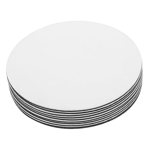 CLISPEED 10 Stück Runde DIY Kühlschrank Magnete Sublimations Magnetfolie zum Selbst Gestalten Hitzebeständig Einfach Anzubringen Dekorativ für Kühlschrank und Büro von CLISPEED