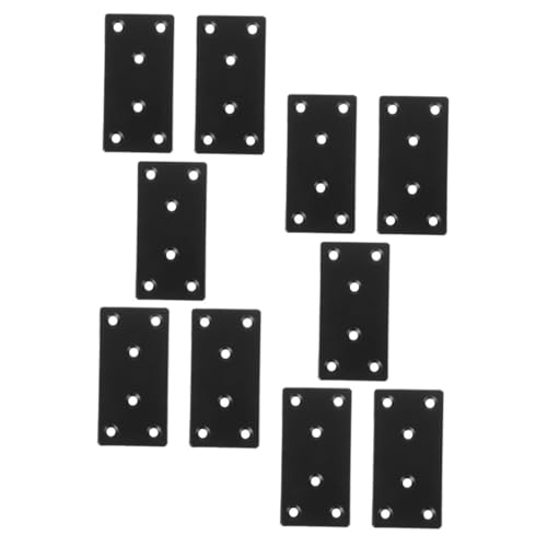 CLISPEED 10 Stück Schwarze Flachverbindungsplatten Robuste Metallwinkel für Möbel Zäune und Bücherregale Installieren Hochbelastbar für Holzverbindungen CLISPEED 10 Stück Schwarze Flachverbindungsplatten Robuste Metallwinkel für Möbel Zäune und Bücherregale Installieren Hochbelastbar für Holzverbindungen von CLISPEED