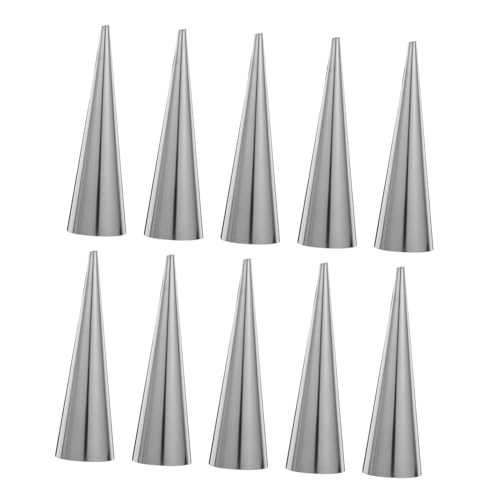 CLISPEED 10 Stück Teiliges Croissant Backform aus Hochwertigem Edelstahl Konische Hörnchenform für Croissants Wiederverwendbar Leicht zu Reinigen Vielseitig Einsetzbar für Hobby von CLISPEED