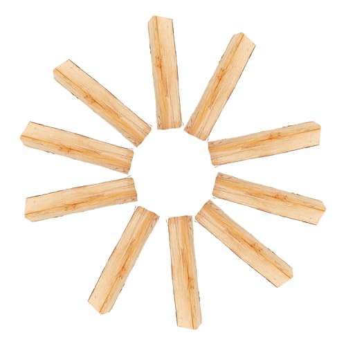 CLISPEED 10 Stück Teiliges Echte Gespaltene Holzscheite Kamin Deko mit Natürlicher Holzoptik Rustikale Wohnzimmereinrichtung für Gemütliche Atmosphäre und Authentisches Flair von CLISPEED