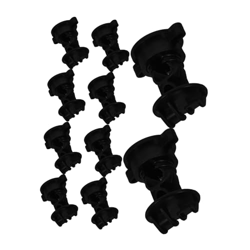 CLISPEED 10 Stück Teiliges Elektrische Zaunisolatoren Schraubtyp für Zwischenpfosten Hohe Mechanische Festigkeit und Isolationsleistung Einfache Montage für Landwirtschaftliche Weidezäune von CLISPEED