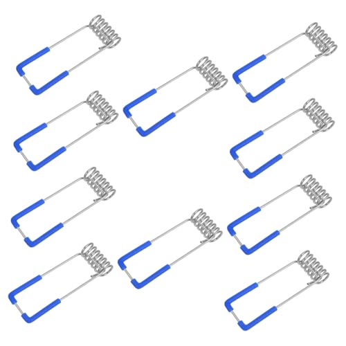 CLISPEED 10 Stück Teiliges Federklemmen für Einbauleuchten Langlebige Federclips zur Sicheren Befestigung von LED Panelleuchten und Deckenlampen Einfache Installation Geeignet für Wohn und von CLISPEED