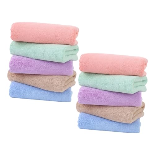 CLISPEED 10 Stück Teiliges Hamster Bettwäsche Weiche Waschbare Fleece Unterlage für Kleintierkäfige Atmungsaktiv und Saugfähig Vielseitige Kuscheldecke für Meerschweinchen Kaninchen und von CLISPEED