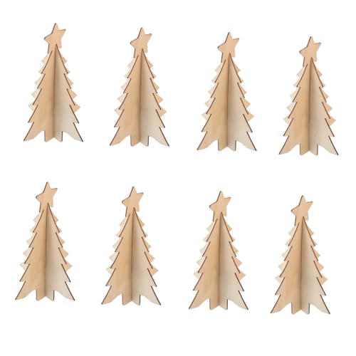 CLISPEED 10 Stück Teiliges Holzanhänger Weihnachtsbaum Form Blanko zum Bemalen Leicht Kompakt Aufhängen für DIY Weihnachtsdeko Fenster und Kamin Schmuck Geschenkidee CLISPEED 10 Stück Teiliges Holzanhänger Weihnachtsbaum Form Blanko zum Bemalen Leicht Kompakt Aufhängen für DIY Weihnachtsdeko Fenster und Kamin Schmuck Geschenkidee von CLISPEED