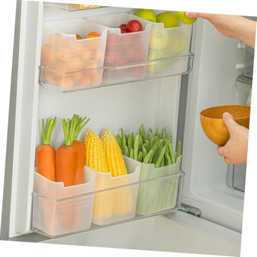 CLISPEED 10 Stück Teiliges Kühlschrank Organizer aus Robustem PP Transparente Aufbewahrungsboxen für Küchenschränke und Kühlschranktür Multifunktionale Lagerung zur Optimalen Platznutzung von CLISPEED