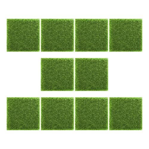 CLISPEED 10 Stück Teiliges Künstliche Grasmatte für Garten und Heimdekoration für Hochzeiten Partys und DIY Projekte Lebensechtes Design mit Dreidimensionalem von CLISPEED