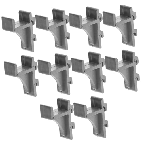 CLISPEED 10 Stück Teiliges Kunststoff Regal Klemmen für Kühlschrank und Gefrierschrank Stabile Polierte Halterungen für Einlegeböden Vielseitige Clips zum Aufhängen von Lebensmittelbeuteln von CLISPEED