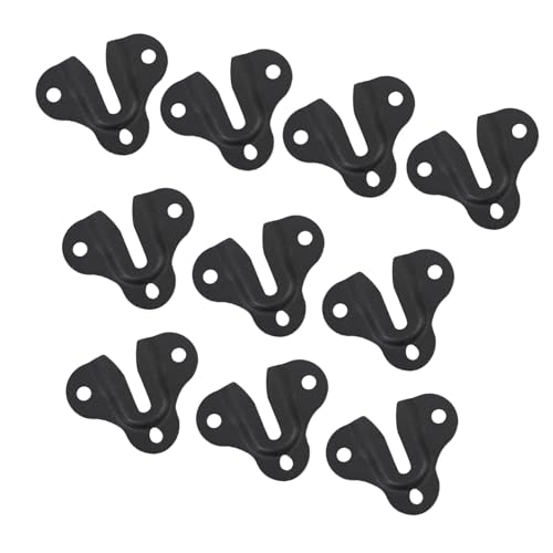 CLISPEED 10 Stück Teiliges Metall Aufhängeset Bildhalterungen mit Design Stabile Schraubhalter für Spiegel Bilderrahmen und Möbelbefestigung Einfache Montage Sand Schwarze Oberfläche CLISPEED 10 Stück Teiliges Metall Aufhängeset Bildhalterungen mit Design Stabile Schraubhalter für Spiegel Bilderrahmen und Möbelbefestigung Einfache Montage Sand Schwarze Oberfläche von CLISPEED
