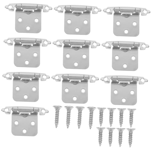 CLISPEED 10 Stück Teiliges Möbelscharniere aus Robustem Metall mit Weißer Nickelbeschichtung Starke deckel Feder schrankscharniere für Eck Küchenschranktüren Einfache Montage Langlebig CLISPEED 10 Stück Teiliges Möbelscharniere aus Robustem Metall mit Weißer Nickelbeschichtung Starke deckel Feder schrankscharniere für Eck Küchenschranktüren Einfache Montage Langlebig von CLISPEED
