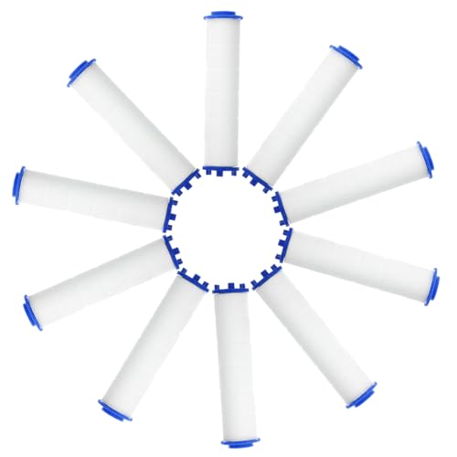 CLISPEED 10 Stück Teiliges PP Baumwollfilter für Duschkopf Praktischer Haushaltsfilter zur Wasserreinigung Langlebiger Sprinkler Ersatz Geeignet für Badezimmer Wasserversorgung von CLISPEED