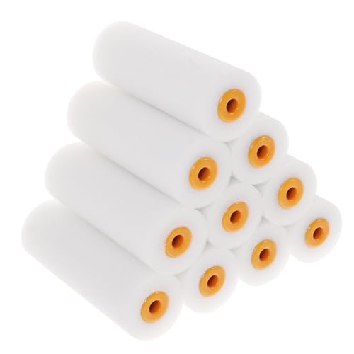 CLISPEED 10 Stück Teiliges Schaumstoff Farbroller mit Hoher Dichte Malerwalzen für Glatte Oberflächen Geeignet für Wände Möbel Schränke Türen und DIY Streichen CLISPEED 10 Stück Teiliges Schaumstoff Farbroller mit Hoher Dichte Malerwalzen für Glatte Oberflächen Geeignet für Wände Möbel Schränke Türen und DIY Streichen von CLISPEED