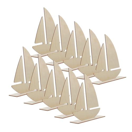 CLISPEED 10 Stück Teiliges Segelboot holz dekorset Stabile Unbemalte Holzfiguren für DIY malprojekte Kreative Bastelaccessoires für Langlebige Detailreiche Tisch Wohnraumdeko CLISPEED 10 Stück Teiliges Segelboot holz dekorset Stabile Unbemalte Holzfiguren für DIY malprojekte Kreative Bastelaccessoires für Langlebige Detailreiche Tisch Wohnraumdeko von CLISPEED