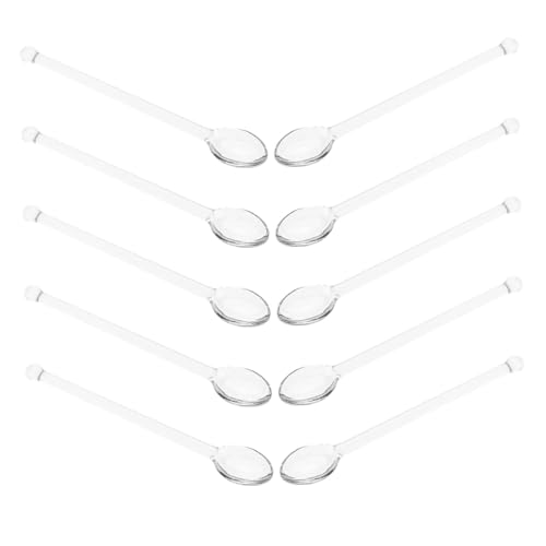 CLISPEED 10 Stück Teiliges Transparente Kaffeerührlöffel Hitzebeständig Vielseitig Einsetzbar zum Tee und Kaffeerühren für Zuhause und Party CLISPEED 10 Stück Teiliges Transparente Kaffeerührlöffel Hitzebeständig Vielseitig Einsetzbar zum Tee und Kaffeerühren für Zuhause und Party von CLISPEED
