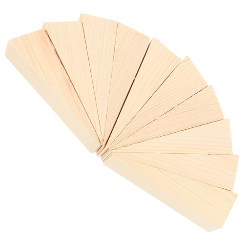 CLISPEED 10 Stück Teiliges Türkeil aus Holz Türstopper mit Schräger Oberfläche Schützt Wände vor Türschlägen und Langlebig für Schlafzimmer und Außentüren CLISPEED 10 Stück Teiliges Türkeil aus Holz Türstopper mit Schräger Oberfläche Schützt Wände vor Türschlägen und Langlebig für Schlafzimmer und Außentüren von CLISPEED