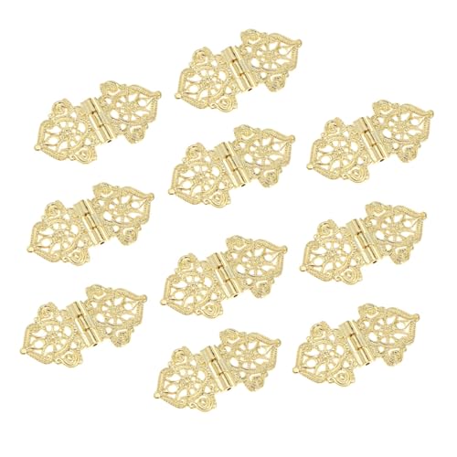 CLISPEED 10 Stück Teiliges Vintage Zinklegierung Scharniere für Holzboxen Antikes Design Rostfreie Geschenkbox Beschläge Dekorative Möbelbänder für Holztruhen und Aufbewahrungsboxen CLISPEED 10 Stück Teiliges Vintage Zinklegierung Scharniere für Holzboxen Antikes Design Rostfreie Geschenkbox Beschläge Dekorative Möbelbänder für Holztruhen und Aufbewahrungsboxen von CLISPEED