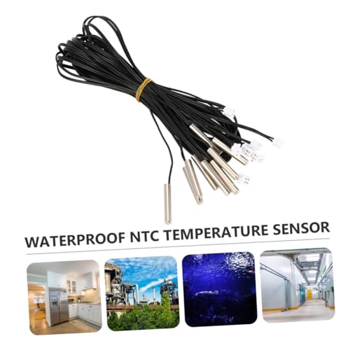 CLISPEED 10 Stück Teiliges Wasserdichter Ntc Temperaturfühler Schwarz Präzise Temperatursensorsonde für Kühlschrank Thermostatregelung und Industrielle Temperaturkontrolle CLISPEED 10 Stück Teiliges Wasserdichter Ntc Temperaturfühler Schwarz Präzise Temperatursensorsonde für Kühlschrank Thermostatregelung und Industrielle Temperaturkontrolle von CLISPEED