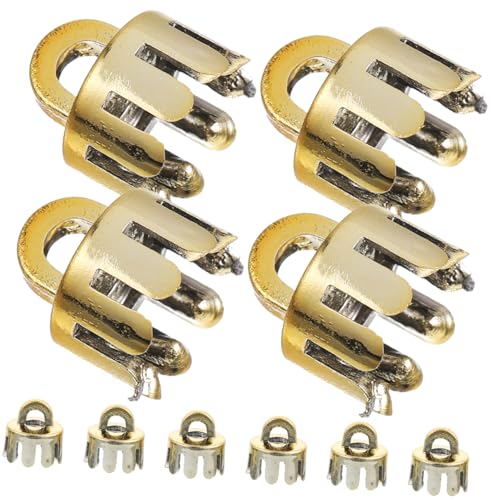 CLISPEED 10 Stück Teiliges Weihnachtskugel Dekorative Kugelanhänger Endkappen aus Kunststoff Stabile DIY Christbaumschmuck Zubehör Transparent Leichte Befestigung für Festliche Dekoration von CLISPEED