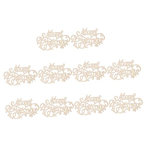 CLISPEED 10 Stück Teiliges aus Glattem Holz Unvollendete Weihnachtsanhänger mit DIY Bemalung Vielseitige Holzdekoration für Fenster Wand Tisch Bastelbare Merry Christmas Holzanhänger CLISPEED 10 Stück Teiliges aus Glattem Holz Unvollendete Weihnachtsanhänger mit DIY Bemalung Vielseitige Holzdekoration für Fenster Wand Tisch Bastelbare Merry Christmas Holzanhänger von CLISPEED