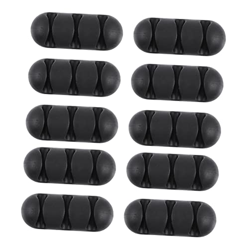 CLISPEED 10 Stück Tpr Kabelclips mit Schlitzen Selbstklebender Kabelhalter für Schreibtisch Robustes Kabelmanagement für Netzkabel USB Ladekabel und Ladegeräte Kabelorganizer zur CLISPEED 10 Stück Tpr Kabelclips mit Schlitzen Selbstklebender Kabelhalter für Schreibtisch Robustes Kabelmanagement für Netzkabel USB Ladekabel und Ladegeräte Kabelorganizer zur von CLISPEED