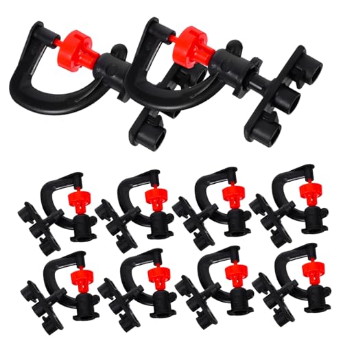 CLISPEED 10 Stück Type Mikrosprinkler mit Drehbarem Sprühkopf für Effiziente Gartenbewässerung Langlebig Installieren und Tragbar für Obstbäume und Blumen von CLISPEED