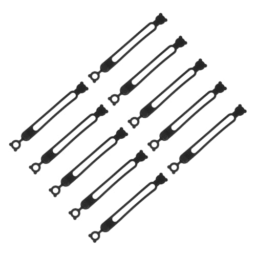 CLISPEED 10 Stück Wiederverwendbare Silikon Kabelbinder Flexible und Robuste Kabel Organizer Sanft zur Hand für Büro und Zuhause Leicht und Multifunktional für Effizientes Kabelmanagement CLISPEED 10 Stück Wiederverwendbare Silikon Kabelbinder Flexible und Robuste Kabel Organizer Sanft zur Hand für Büro und Zuhause Leicht und Multifunktional für Effizientes Kabelmanagement von CLISPEED